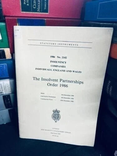 The insolvent partnerships - the,