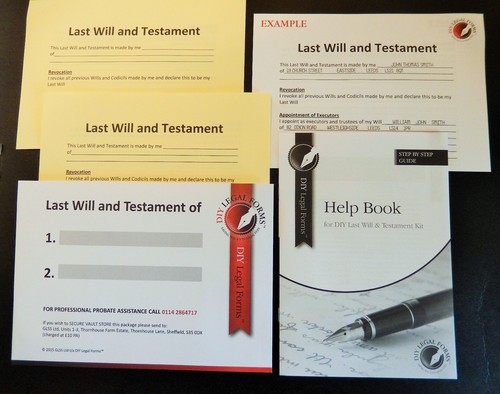 Last will and testament kit - and,