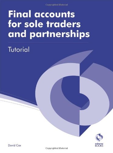 Final accounts for sole - accounts,