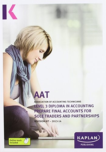 Prepare final accounts for - final,